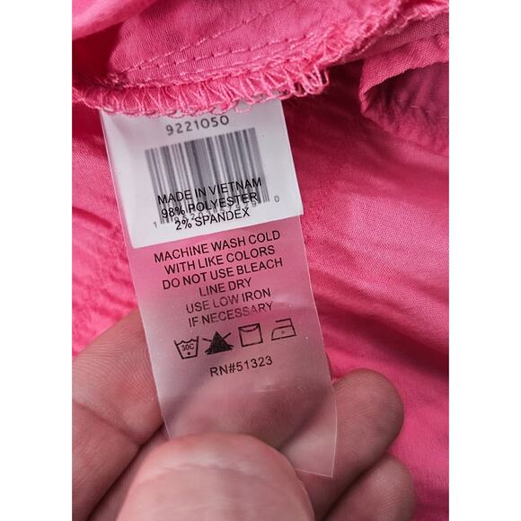Vince camuto sz 1X barbie pink bubble top blouse long sleeve EUC casual career - Picture 5 of 7